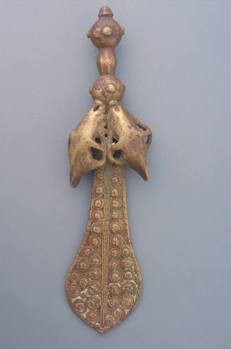Gold weight:  sword