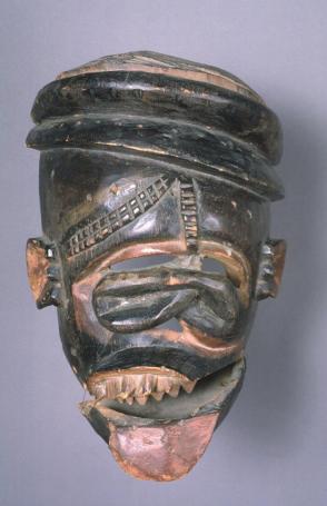 Ekpo (Dead Ancestor) Society Mask:  Idiok (ugly/fierce) type