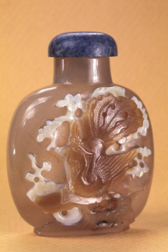 Snuff bottle: Phoenix and Plum Branch