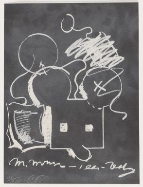 M. Mouse (with) 1 Ear (equals) Tea Bag Blackboard Version (1965)