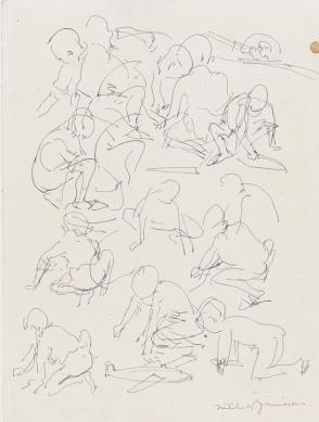 Studies of a Boy Playing
