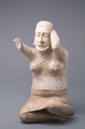 Seated female figure