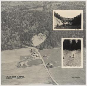 Untitled (Aerial Photograph of Tolt River Site Collaged with Two Photographs by Colleen Chartier)