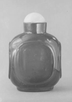Snuff bottle: Blue Quadrangular