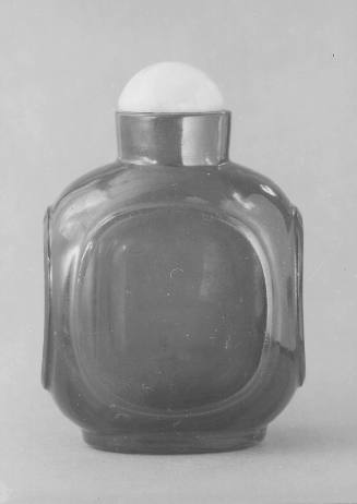 Snuff bottle: Blue Quadrangular