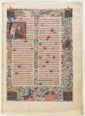 Renaissance Ill. Ms. page; Consecrating a Bishop