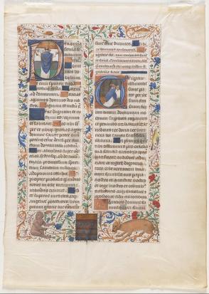 Renaissance Ill. Ms. page; Priest saying Mass