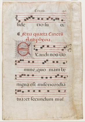 Leaf from Antiphonal