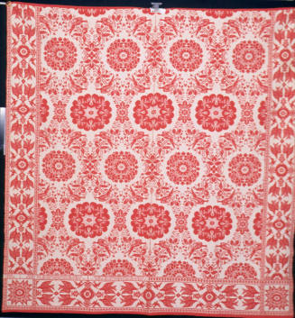 Jacquard coverlet